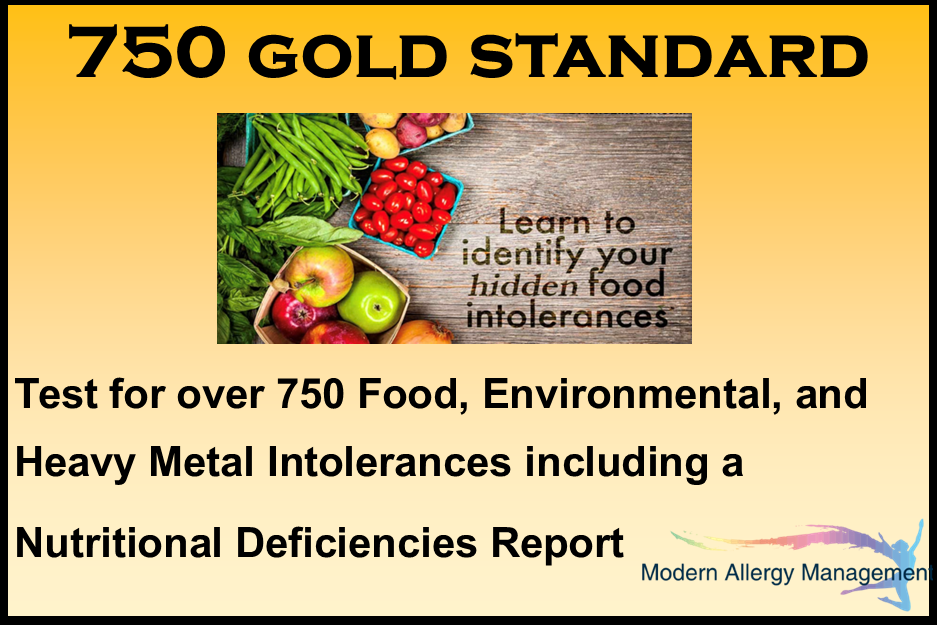 750 Gold Standard Food Intolerance Test- NO KIT TO WAIT FOR
